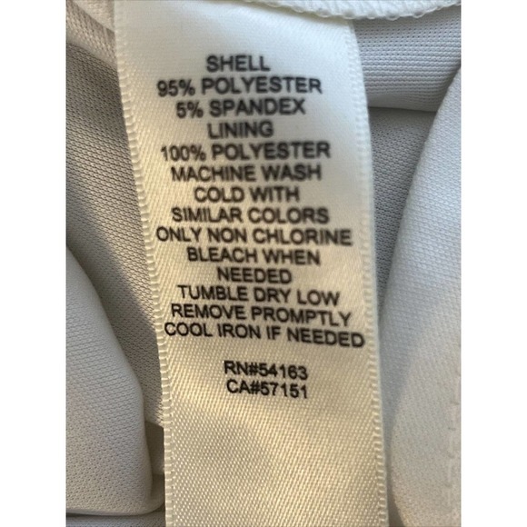 Eliza J Women's Size 8 Shift Sheath Dress Geometric Print Lined Black White Pink - Picture 10 of 10